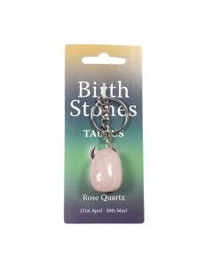 TAURUS Birthstone Keyring (Rose Quartz)