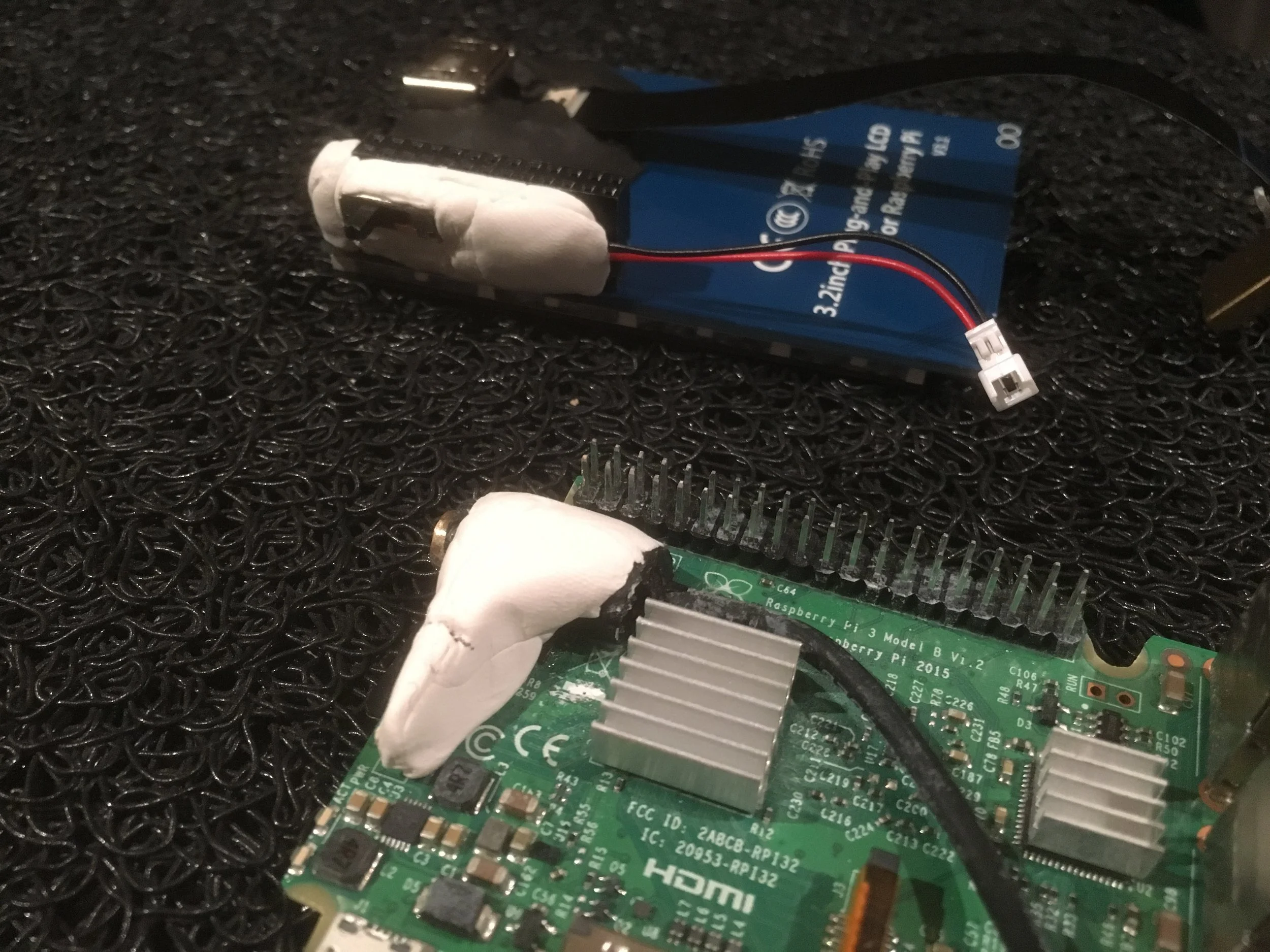 Port reinforced with Sugru