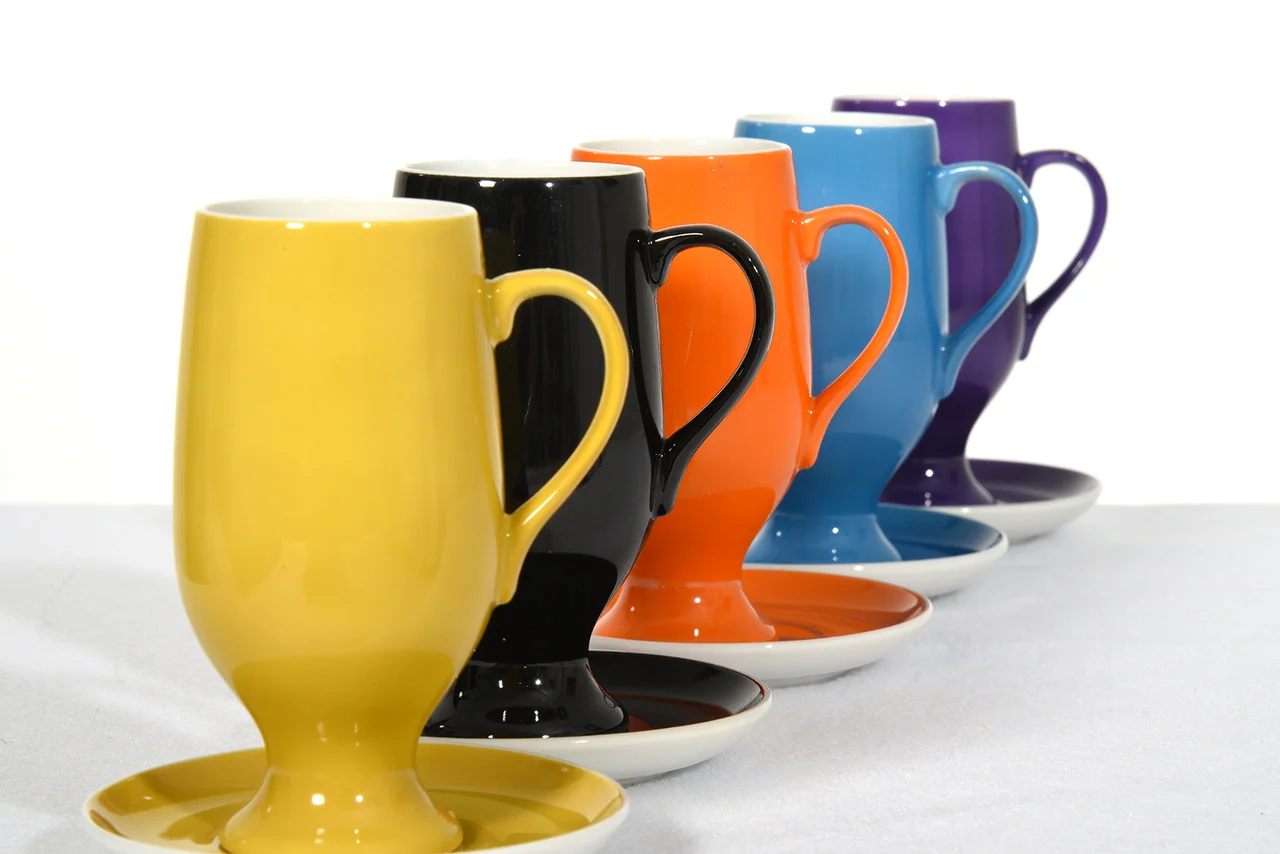 La Gardo Tackett Set of Five Espresso / Demitasse Cups Set by Schmid, 1960s