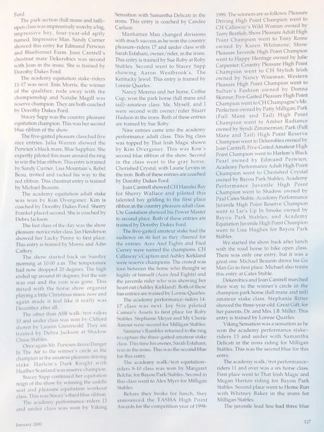 S&B JAN 2000