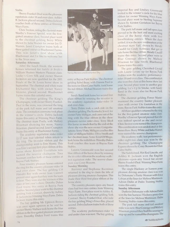 S&B APR 2001