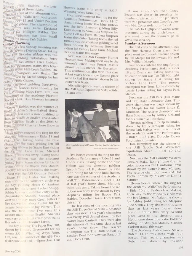 S&B JAN 2003