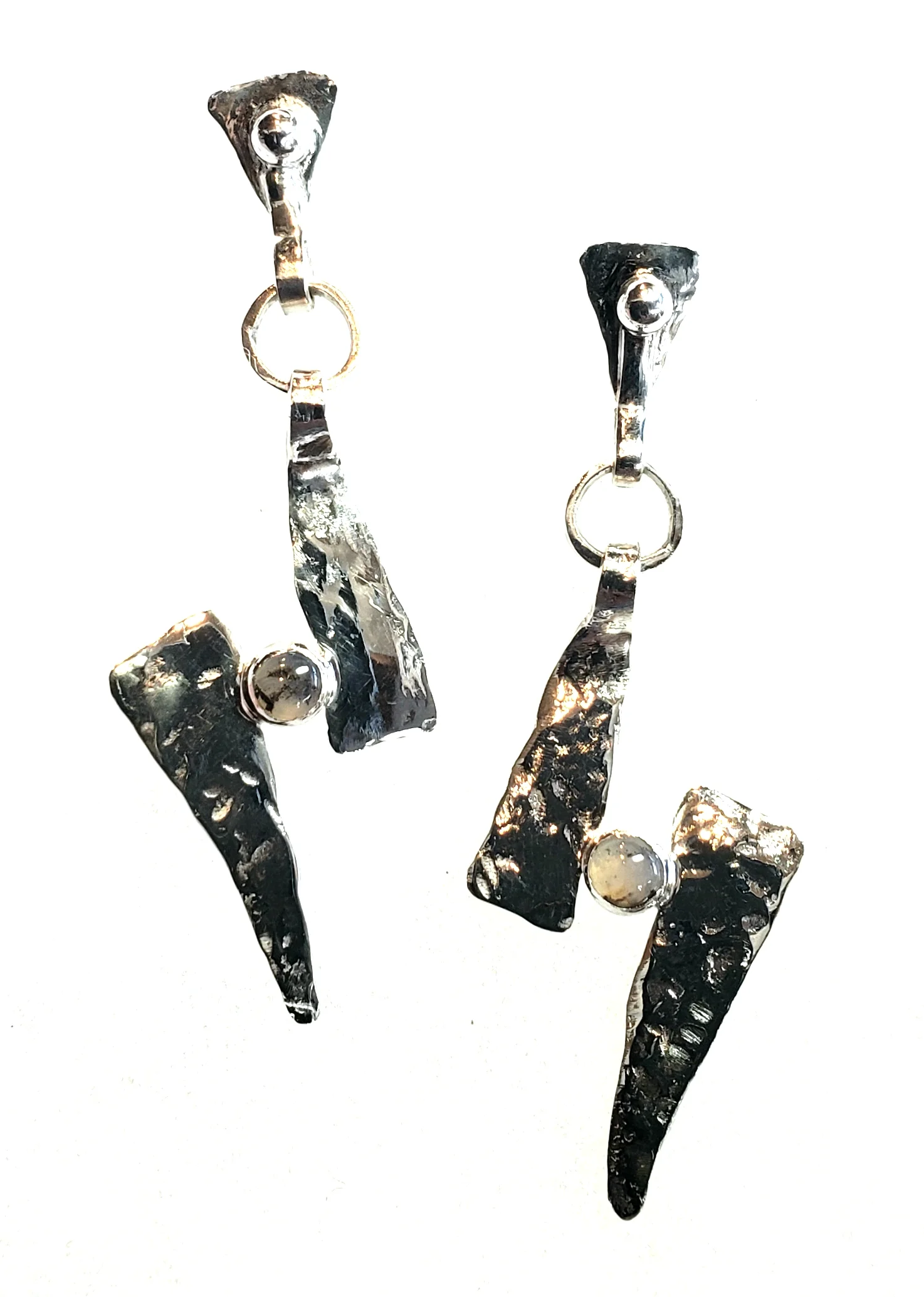 Plume Agate in Sterling