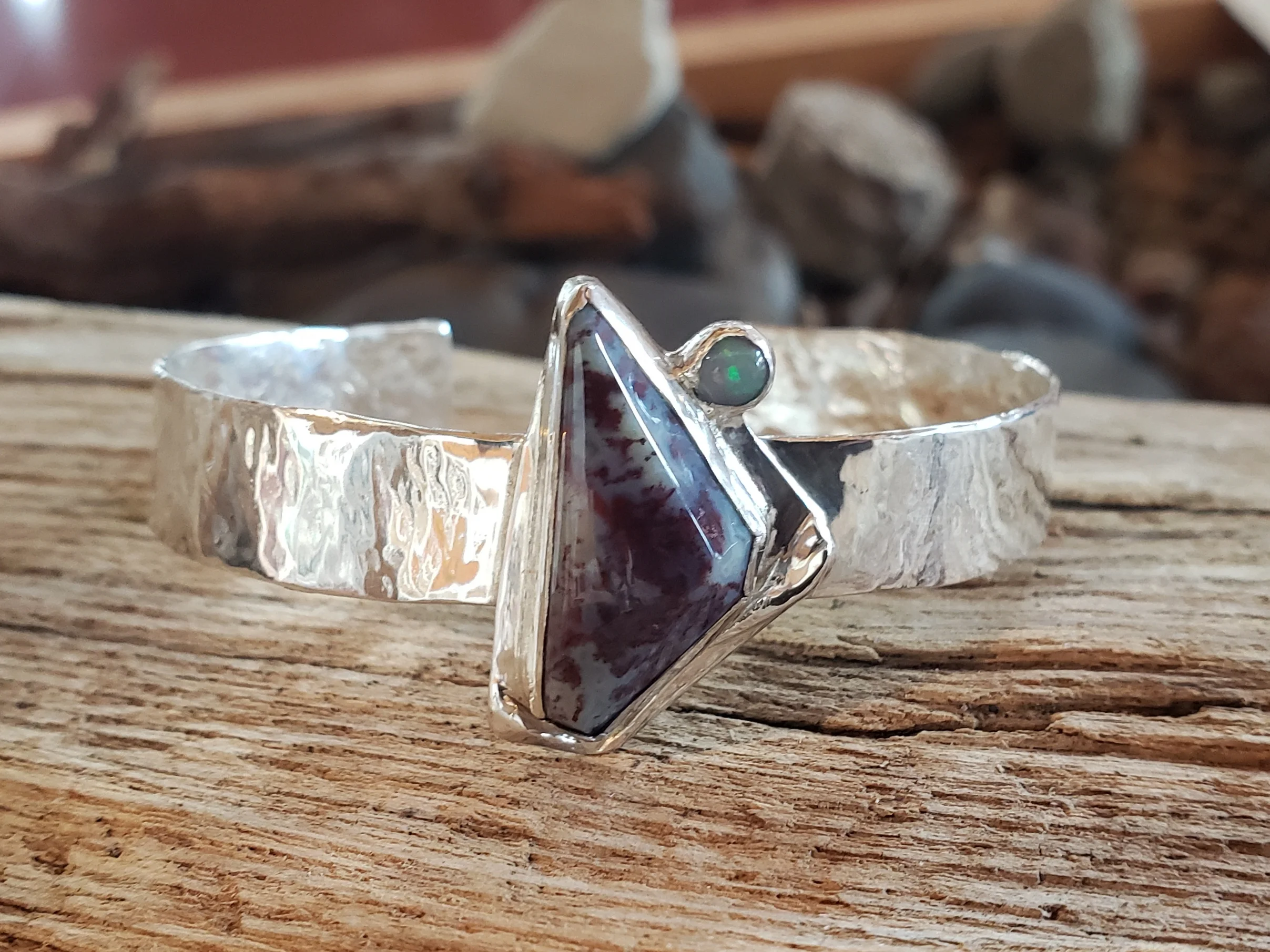 Red Moss and Crystal Opal