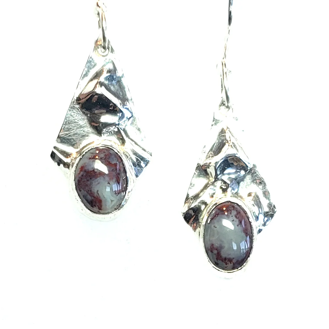 Red Moss Agate Topography