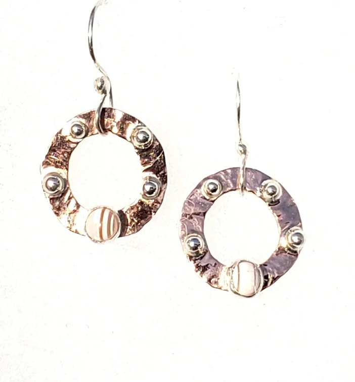 Pink Stripes &amp; Polka Dot Hoops