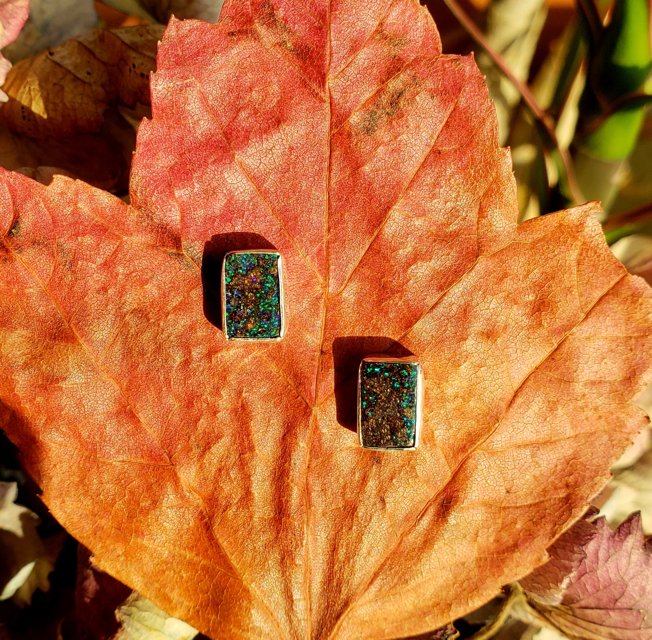 Kaysha Boulder Opal Studs