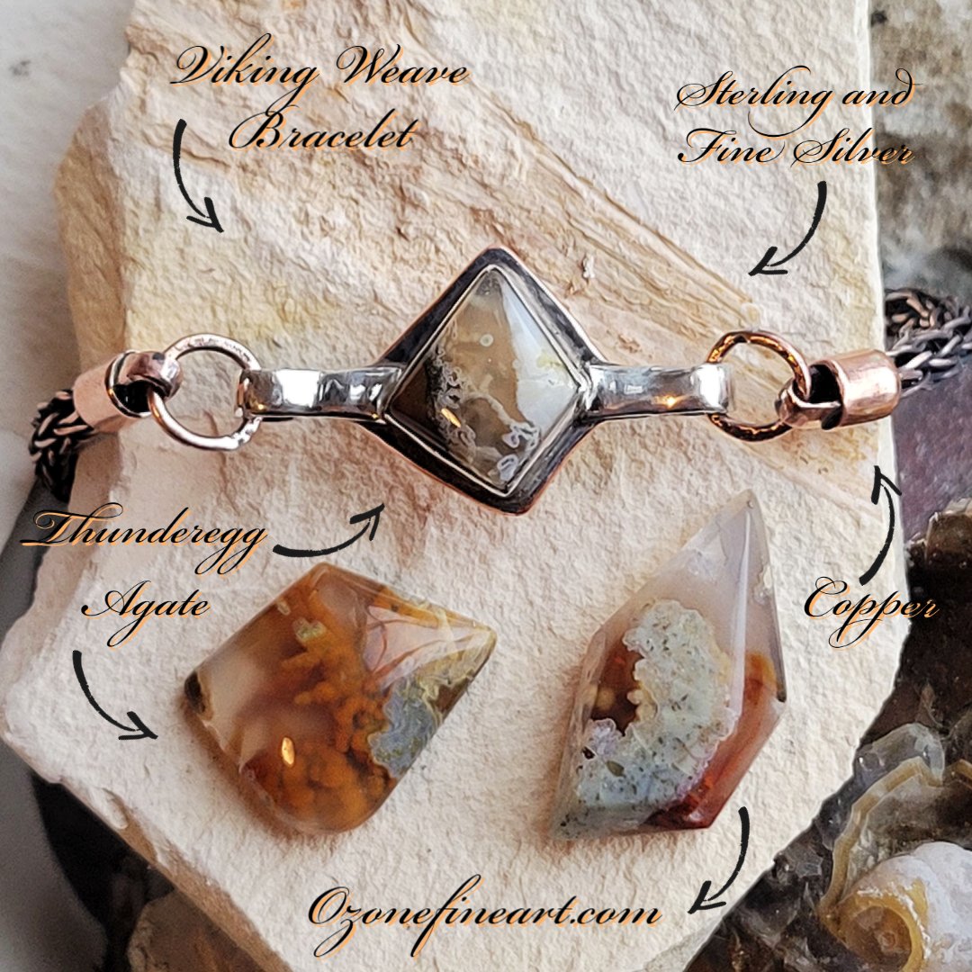 Viking Weave Thunderegg Banglet