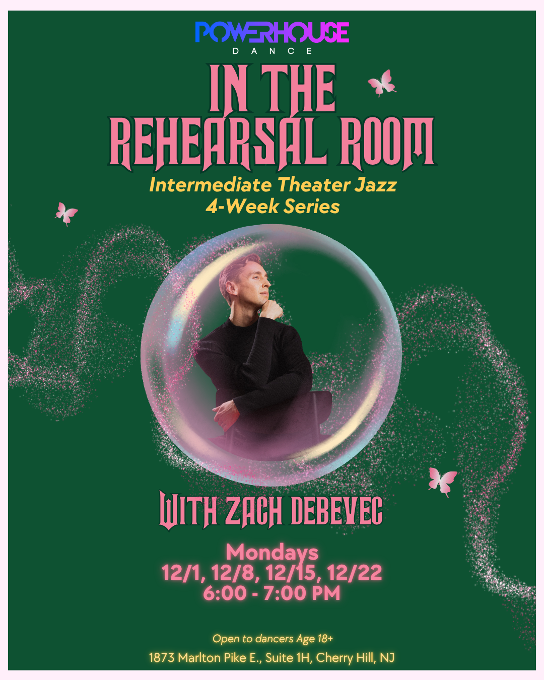 In The Rehearsal Room: Intermediate Theater Jazz 4-Week Series with Zach DeBevec