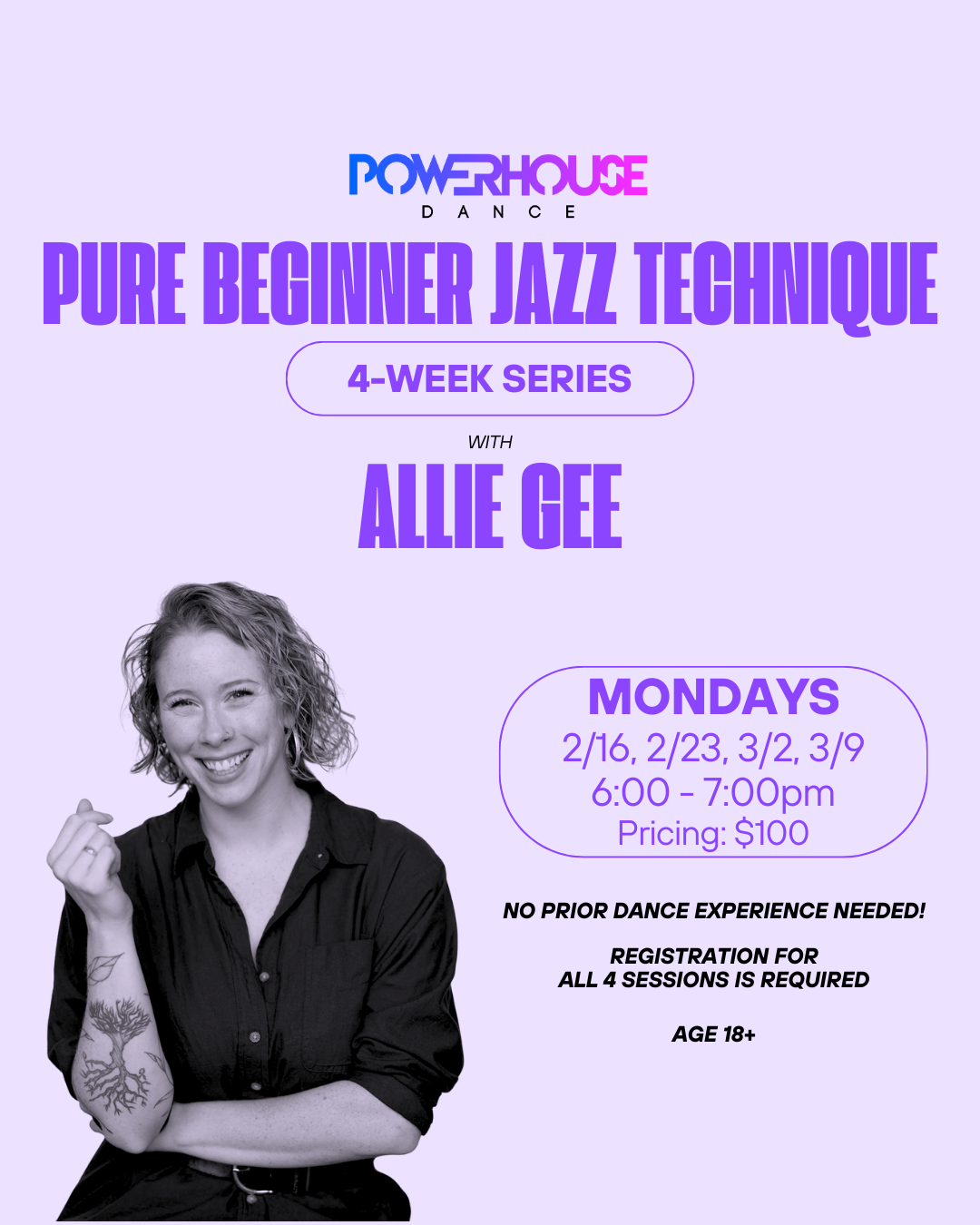 Pure Beginner Jazz Technique Series with Allie Gee