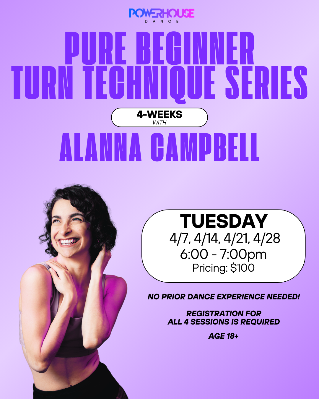 Pure Beginner Turn Technique Series with Alanna Campbell