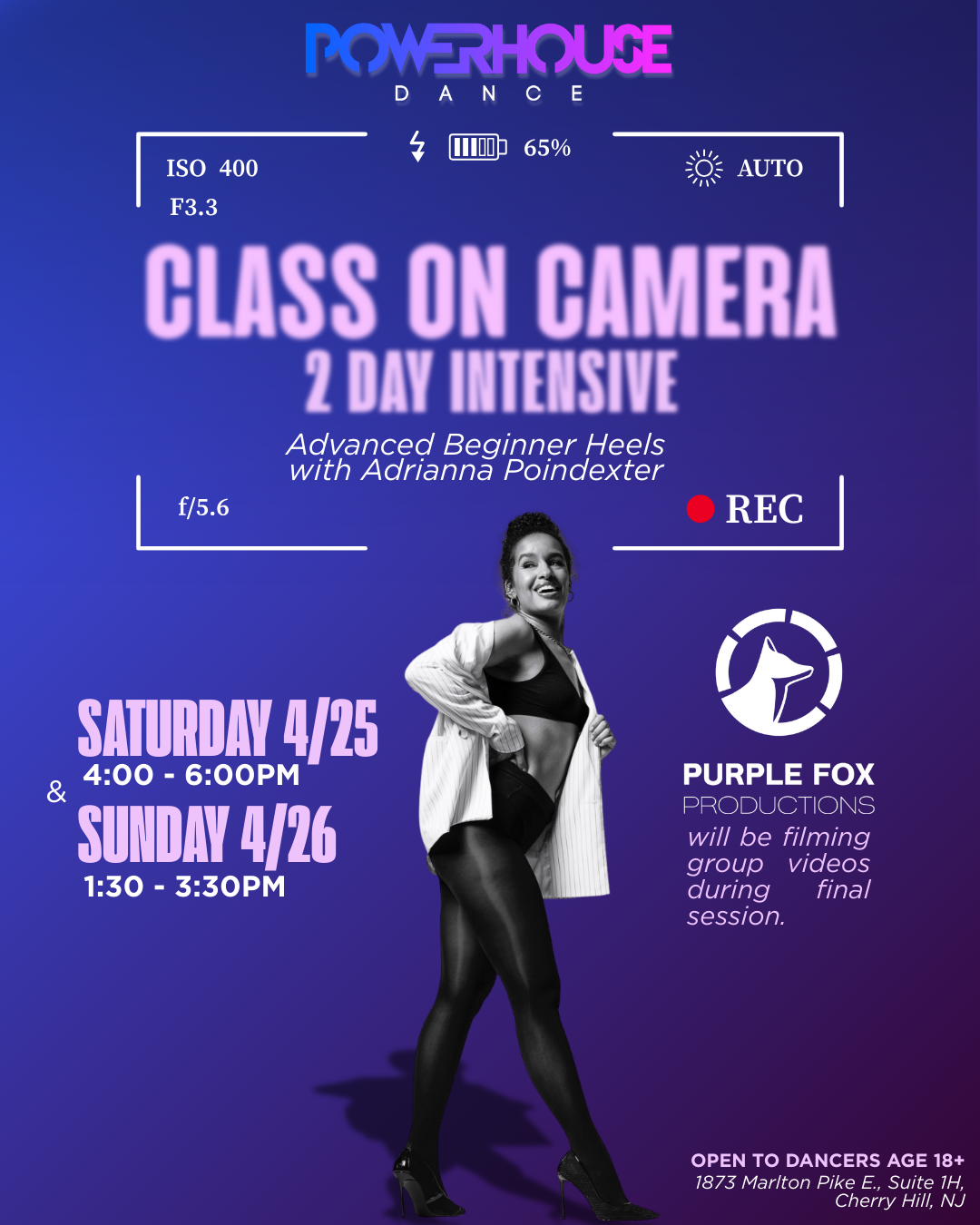 Class on Camera! Advanced Beginner Heels 2-Day Intensive with Adrianna Poindexter