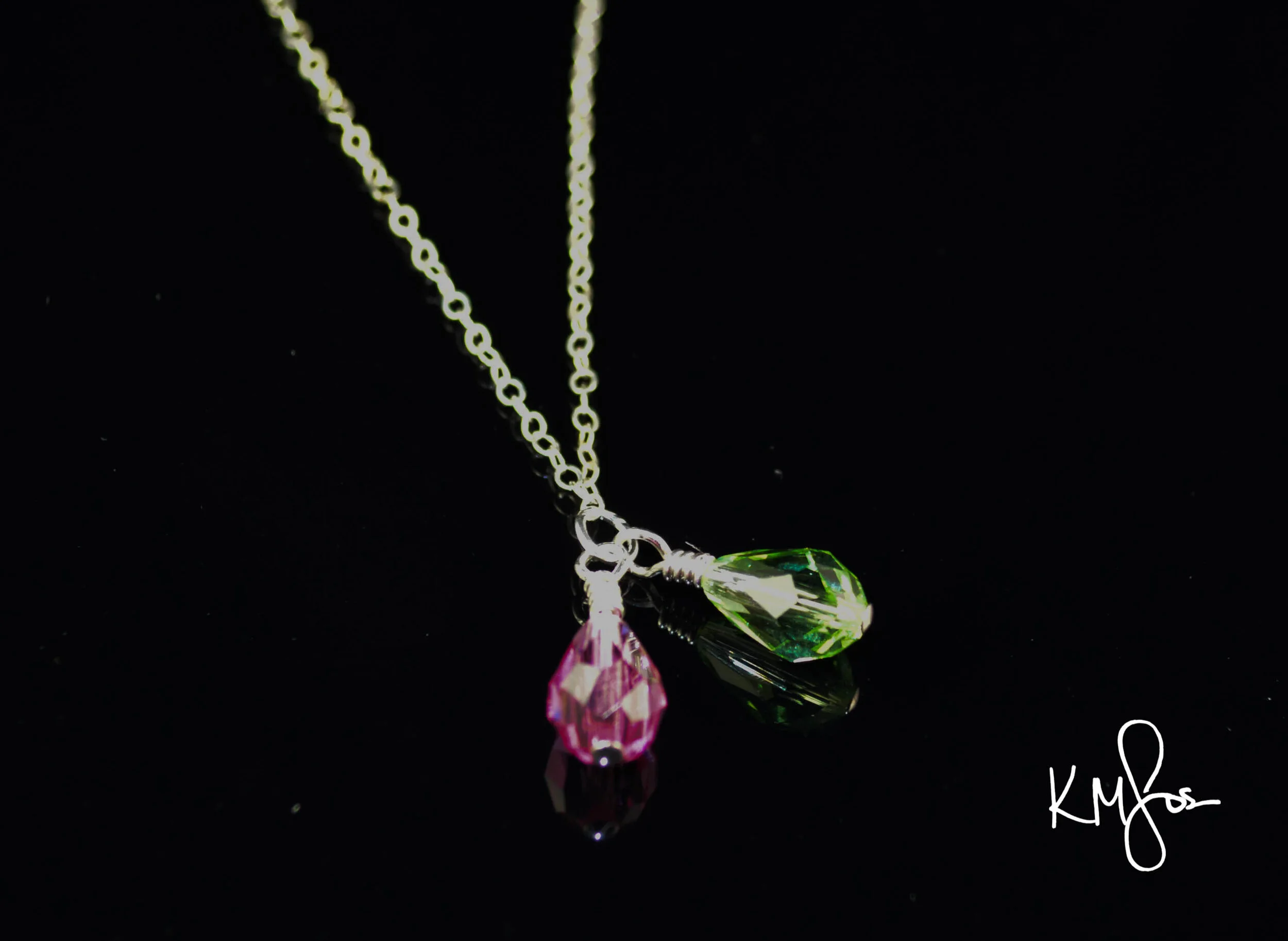 Pink &amp; Green Swarovki