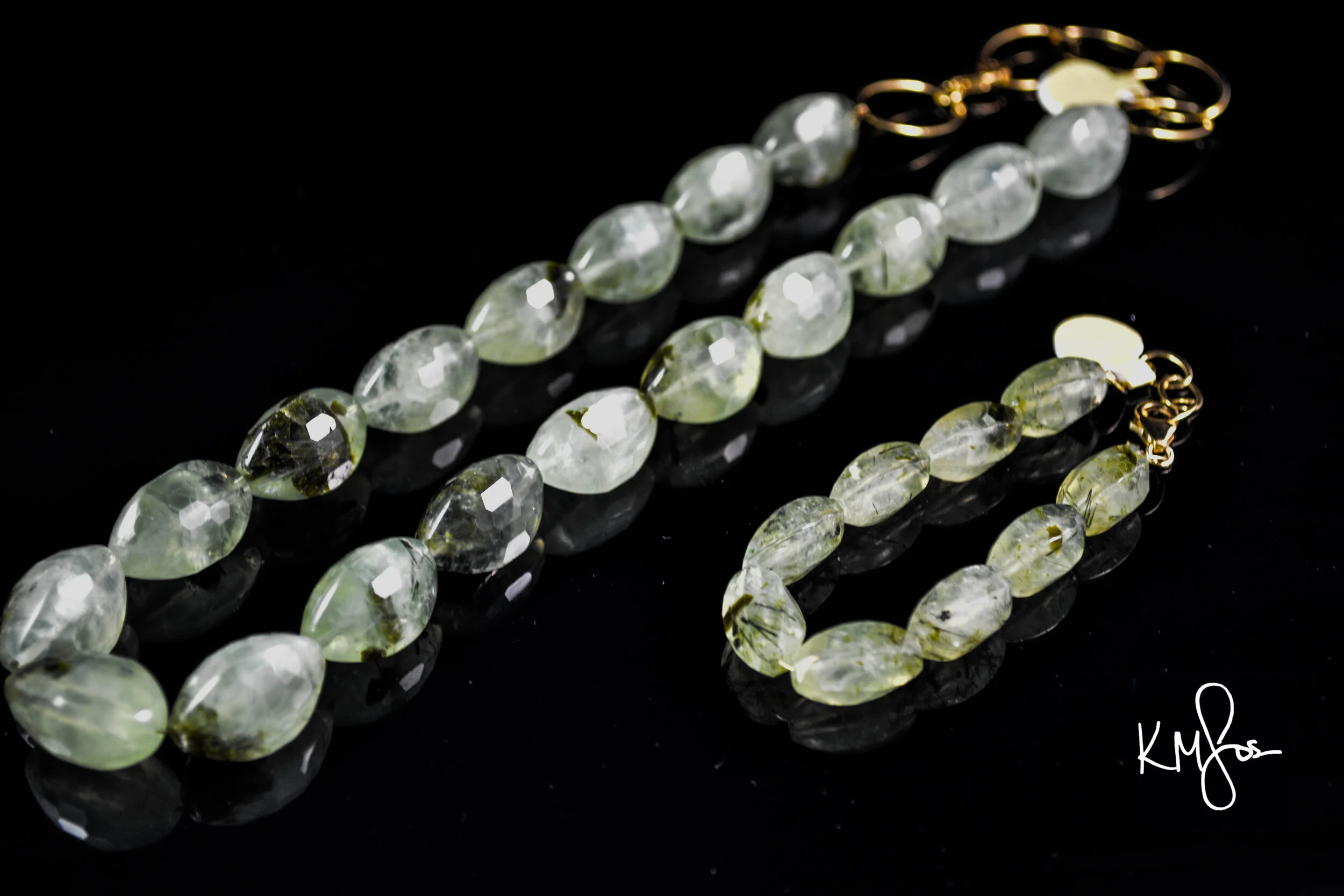Prehnite on Gold-Filled lg
