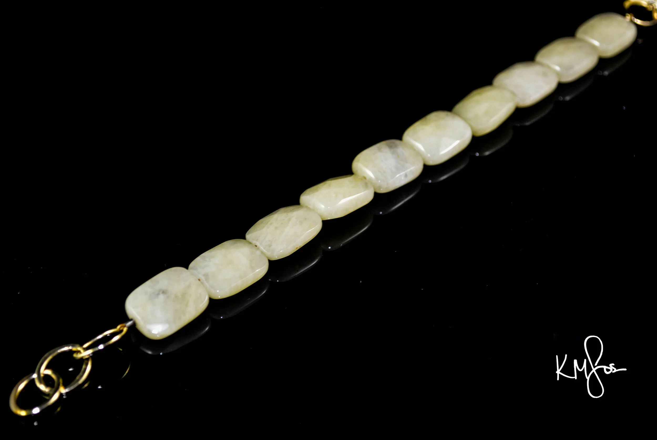 Yellow Jade on Gold Filled