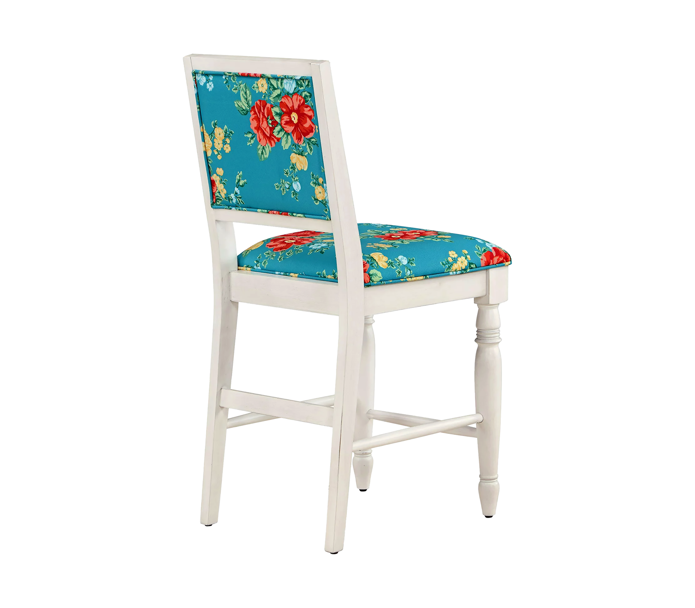  Counter Height Stools - Vintage Floral in Teal  [Walmart]  