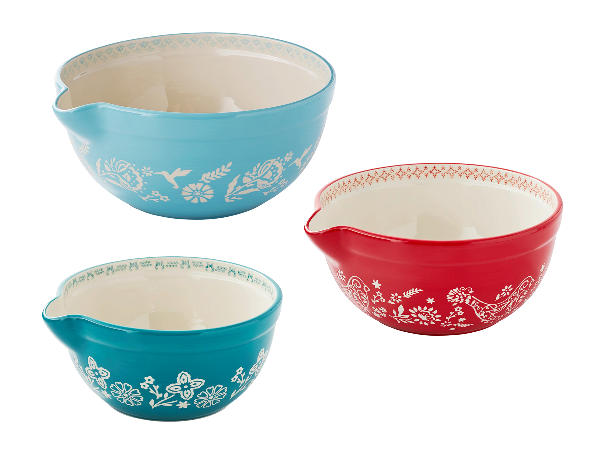  Set of 3 Ceramic Mixing Bowls - Mazie  [Walmart]  