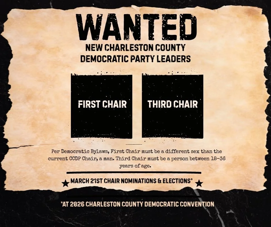 Join Charleston County Democratic Party’s Leadership Team!