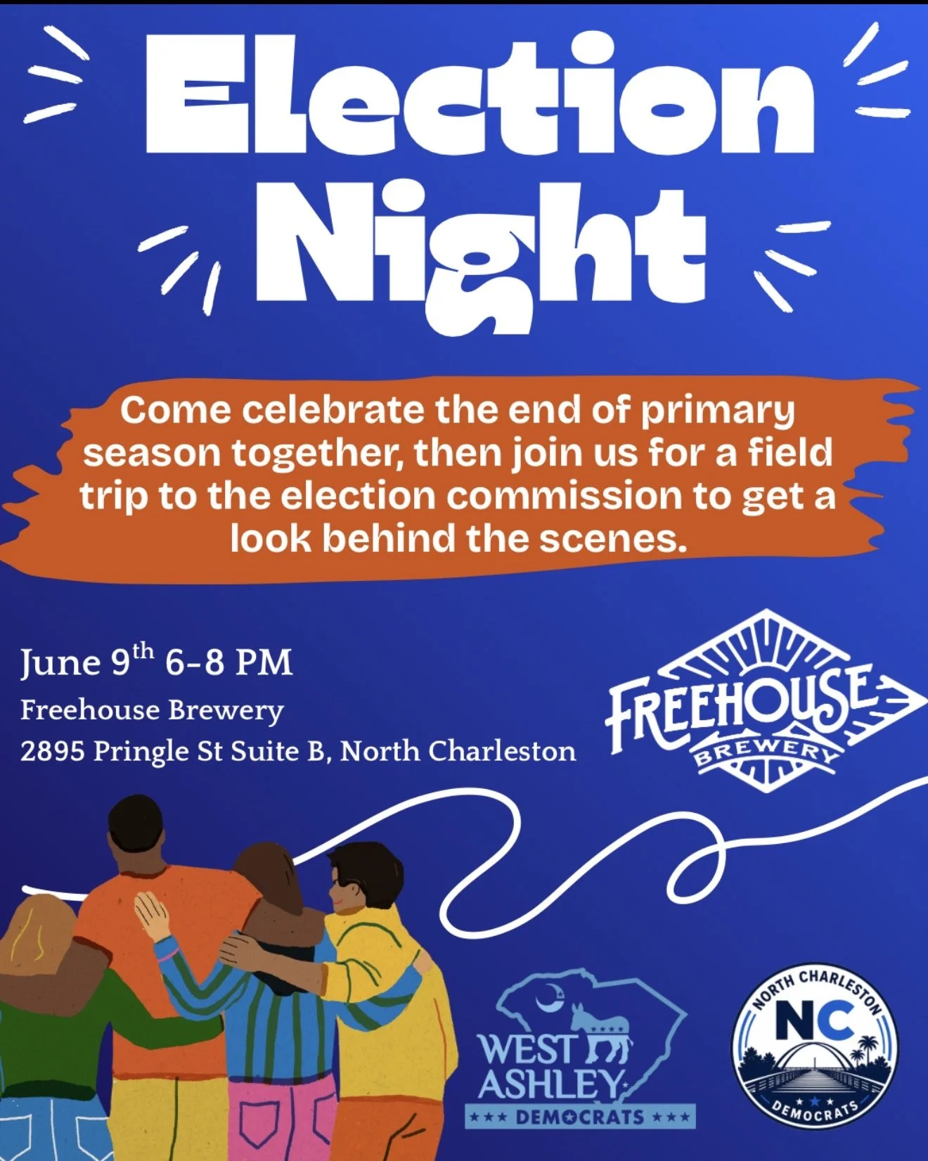 Celebrate Election Night with the West Ashley &amp; North Charleston Dems