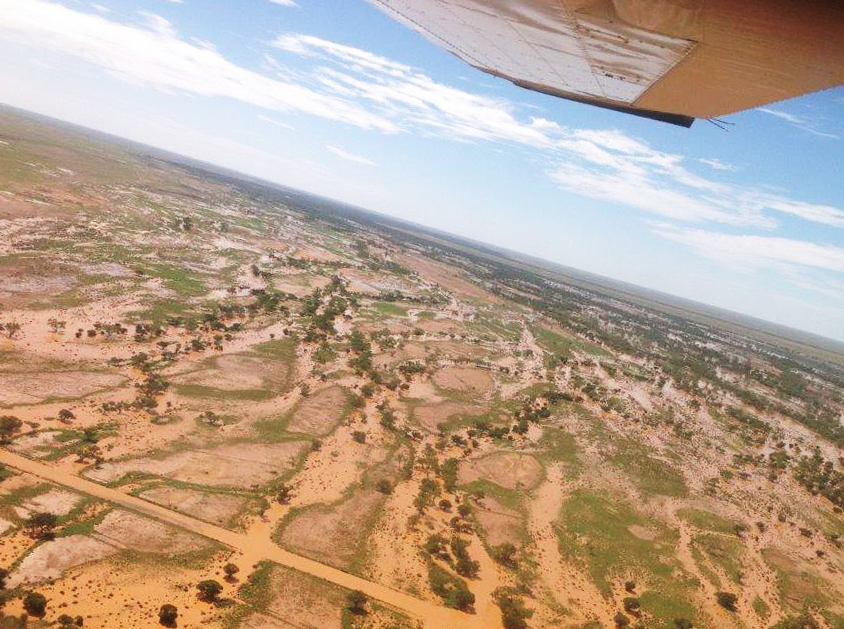 Lora Creek in flood: January 2017