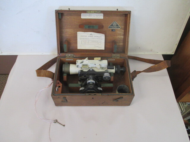 SURVEYORS WATTS VINTAGE LEVEL AND TRIPOD