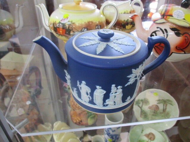 WEDGEWOOD BLUE & WHITE TEAPOT