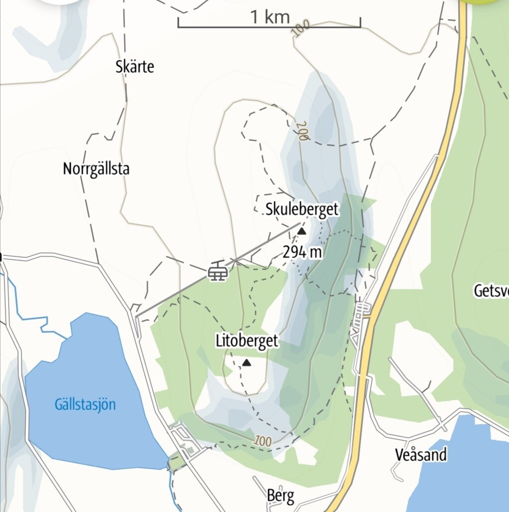 SKULEBERGET MAP