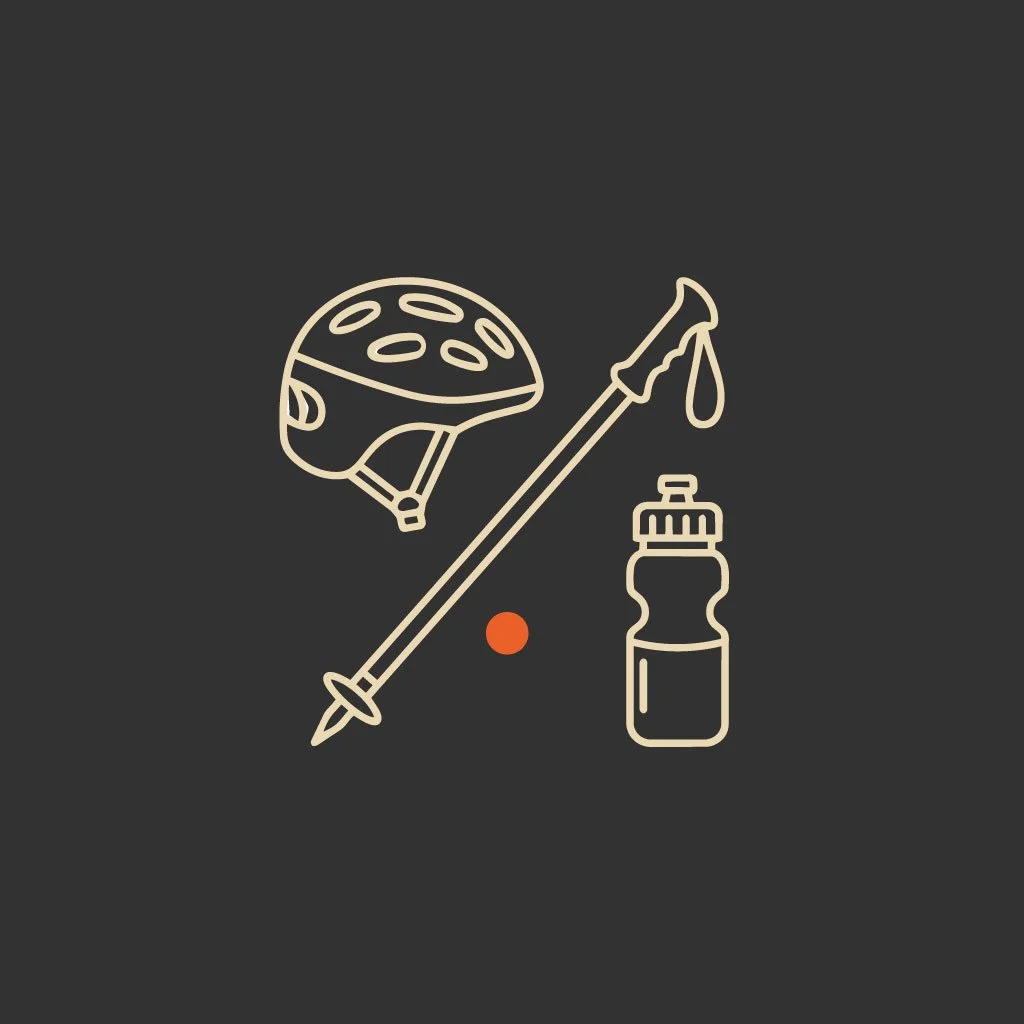 Grab&amp;Go Accessories (Helmet, Poles, Water Bottle + Route Tips)