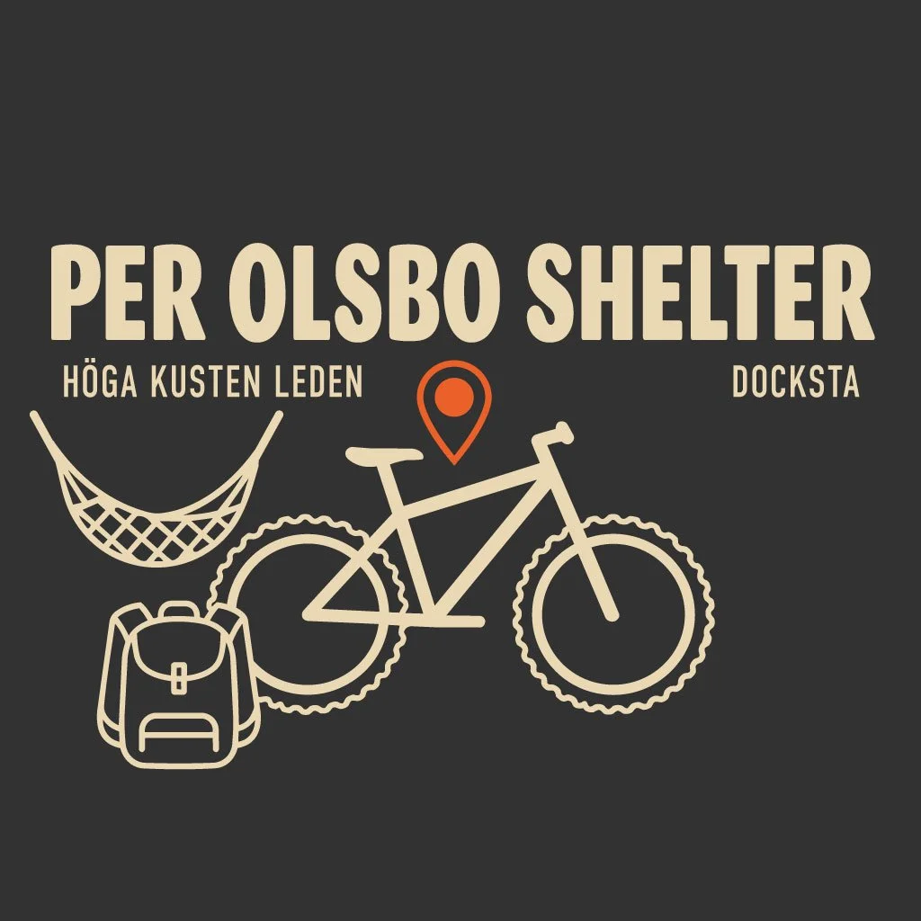 Per Olsbo Shelter (Höga Kustenleden) — Bike + Short Hike Plan