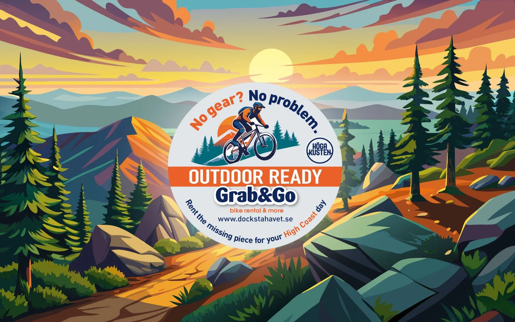 Cykeluthyrning i Höga Kusten (Docksta)