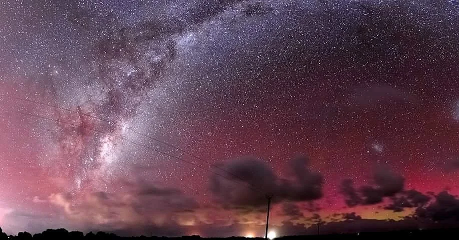 Aurora Australis & Milky Way - Kongorong, South Australia
