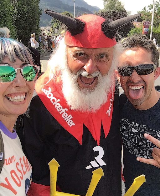 Melissa and Rob at the Tour de France, 2016.