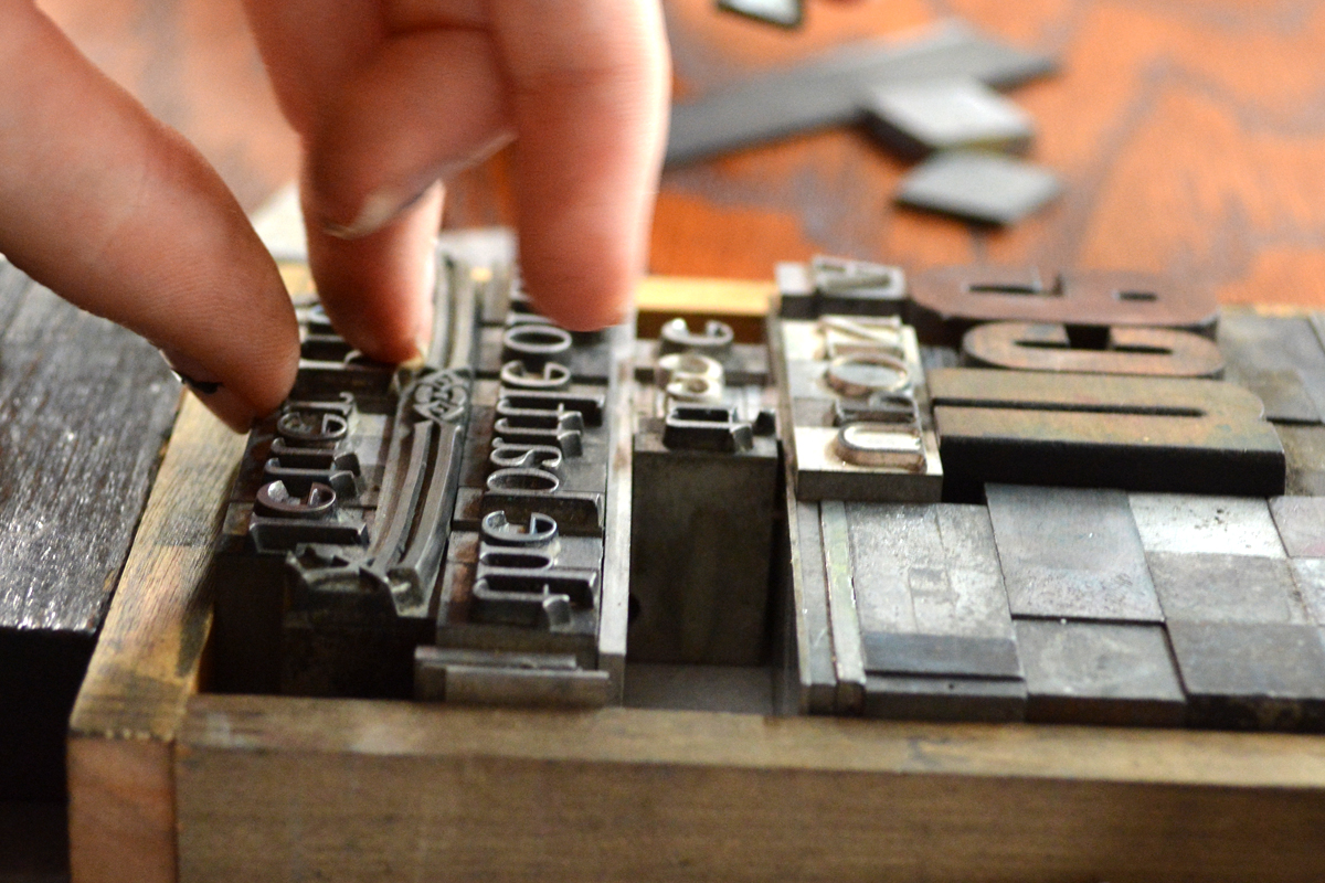 Getting familiar with type through touch makes you more aware of the design decisions you need to make.