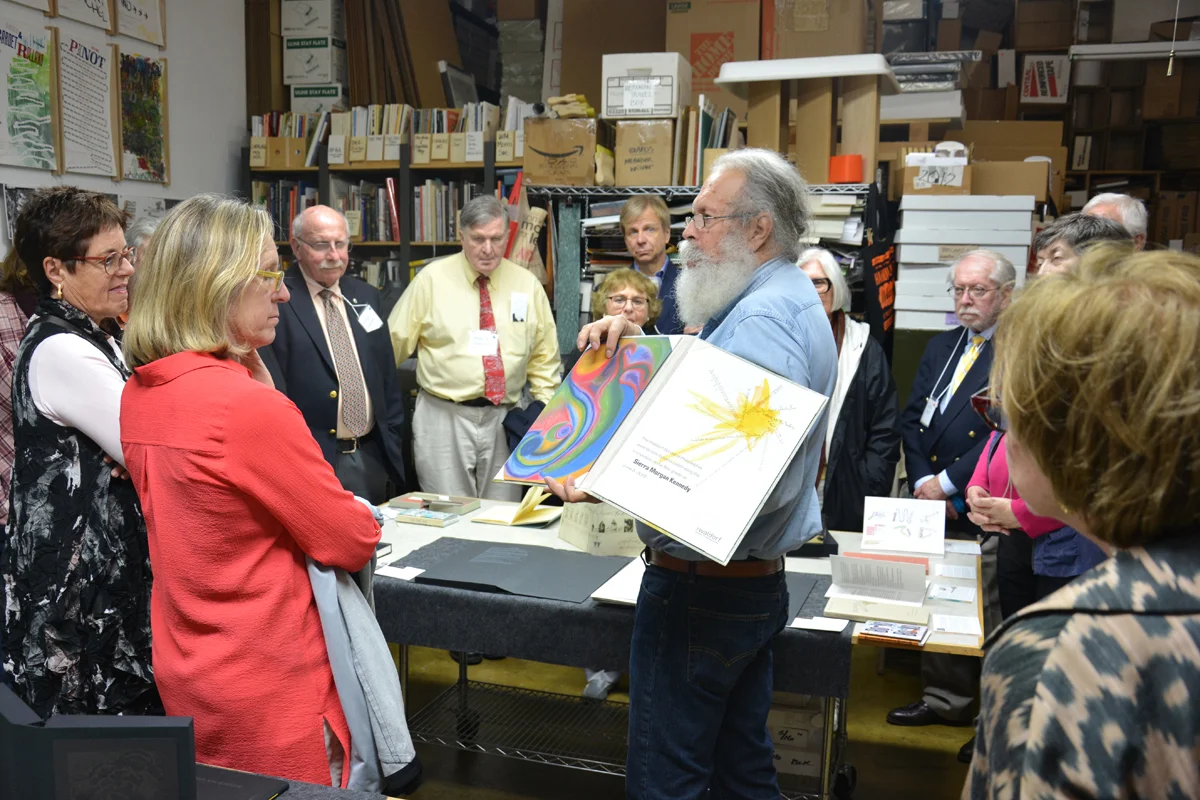 Showing the results of our favorite collaboration with the eighth-grade students of the Waldorf School of Philadelphia, Ray explains the creative process of producing the diplomas. Lead Graffiti has been working with each graduating class since 2013.