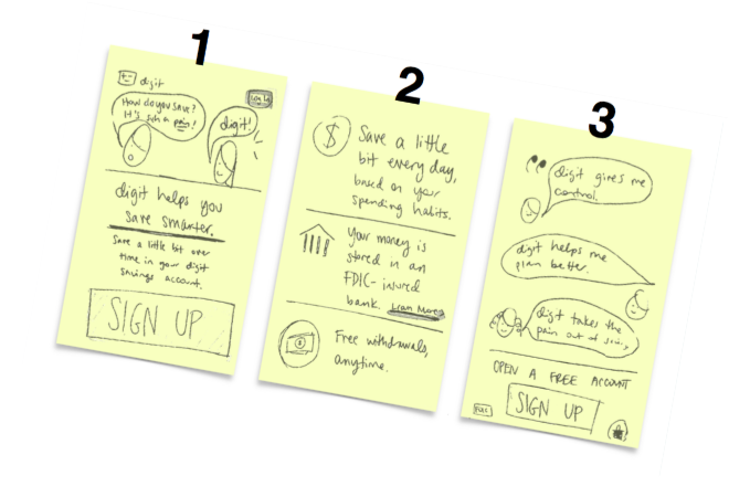 Example of a Storyboard from Design Sprint Kit