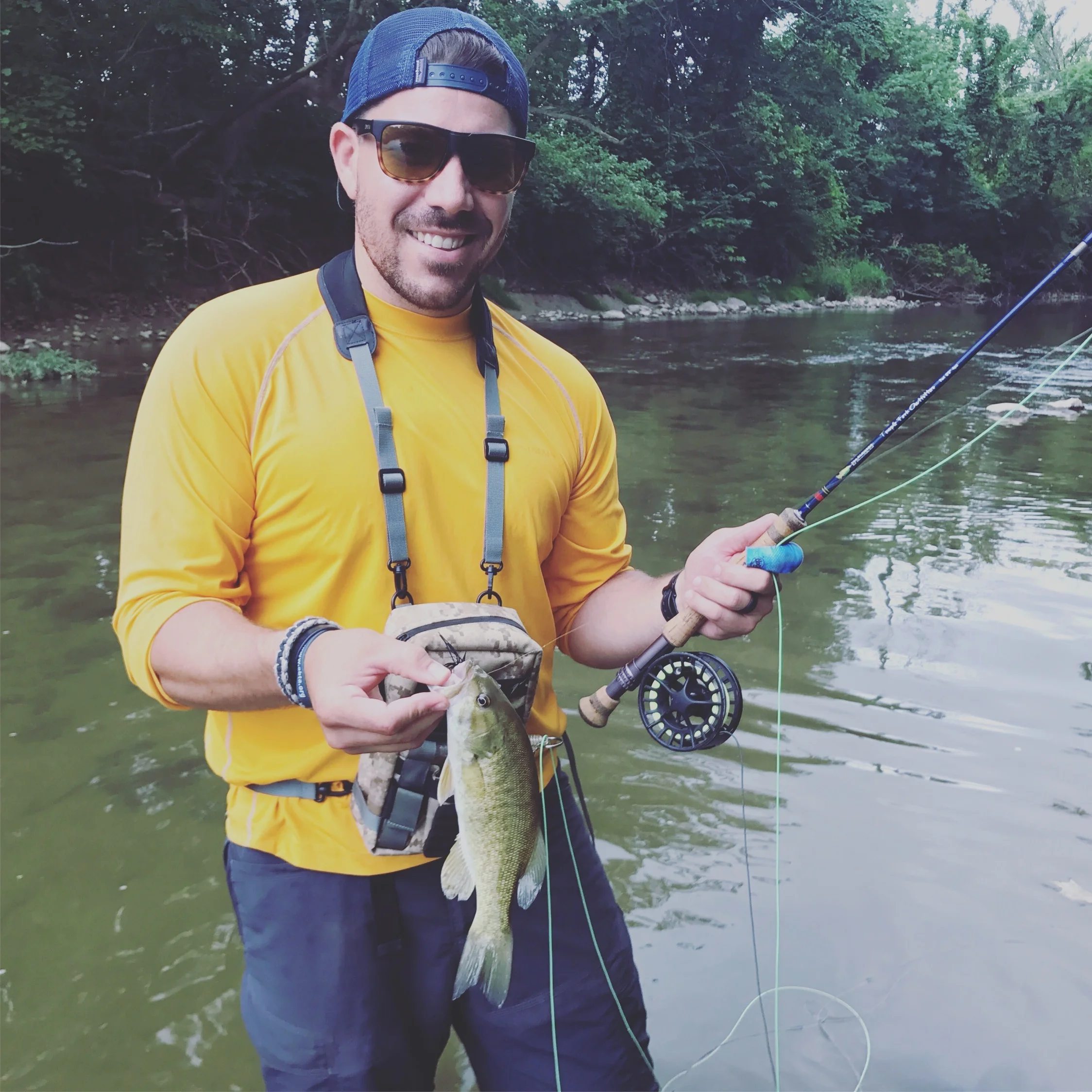First smallie on the fly!