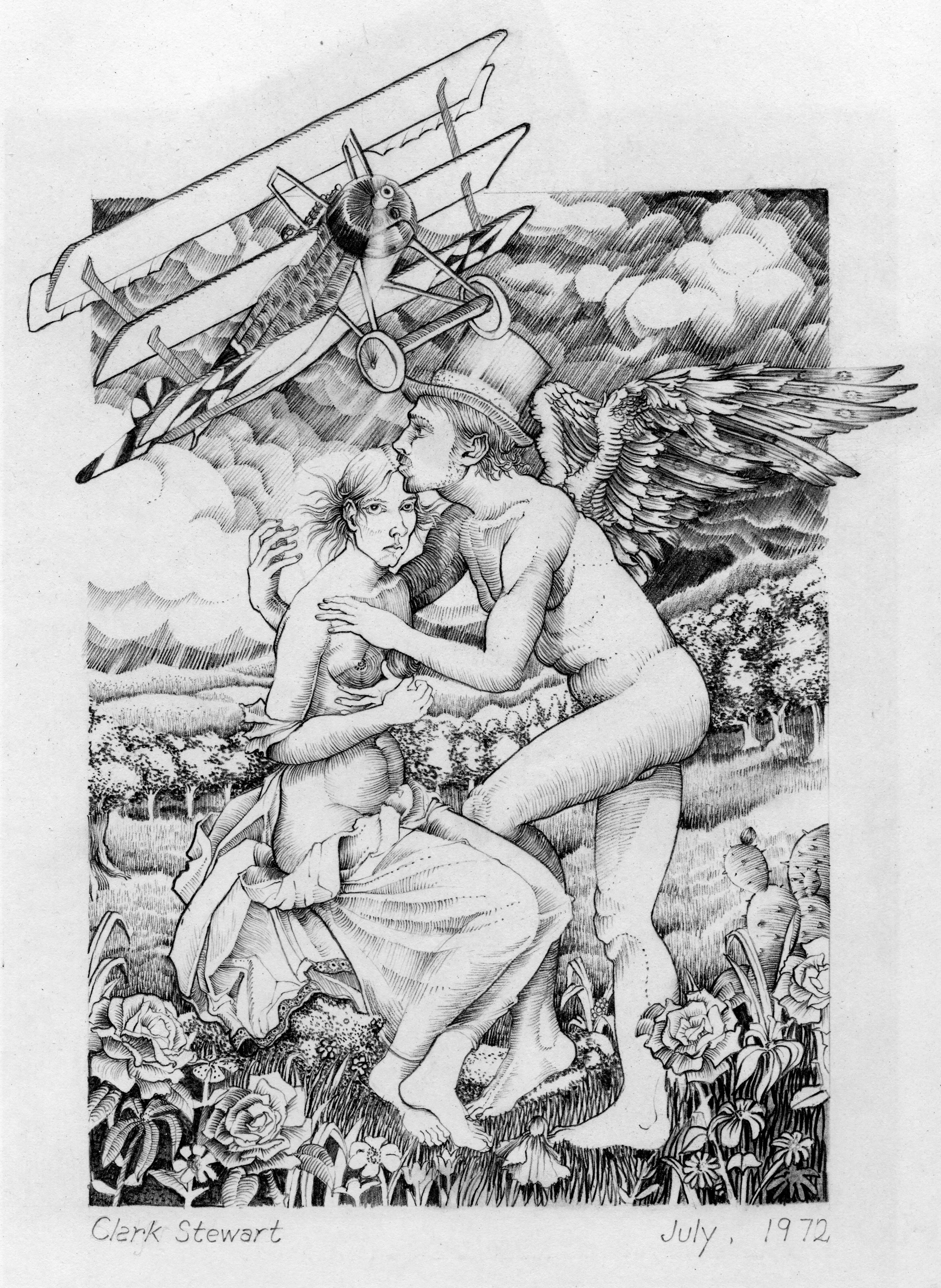 Double Self-Portrait After Gerard's Cupid & Psyche