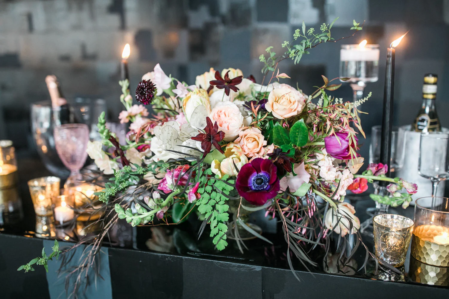 Romantic Edgy Styled Shoot — Pittsburgh Pennsylvania Wedding Florals