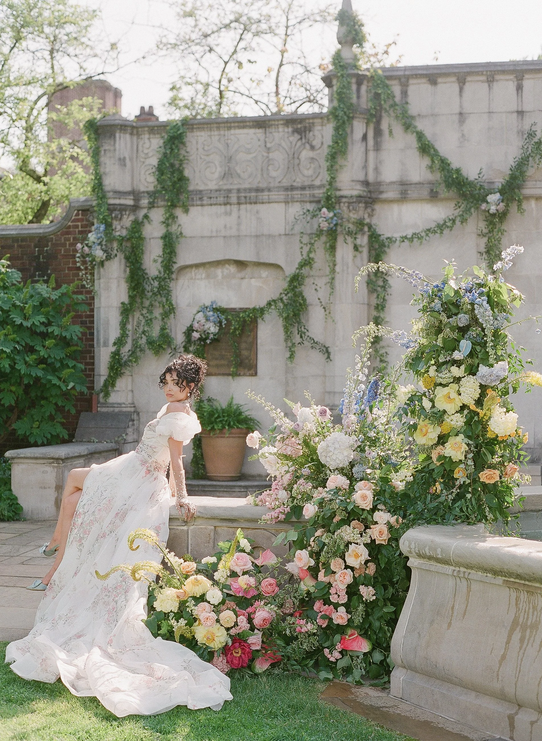 Regency Garden Party Meets Contemporary Color Blocking