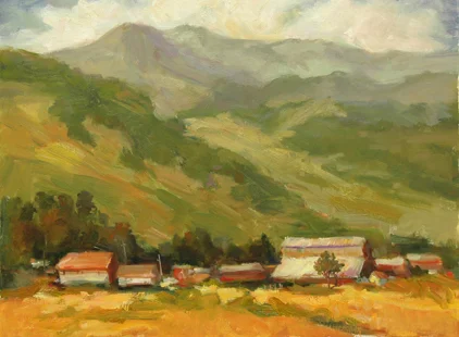 Distant Hills 18 x 24