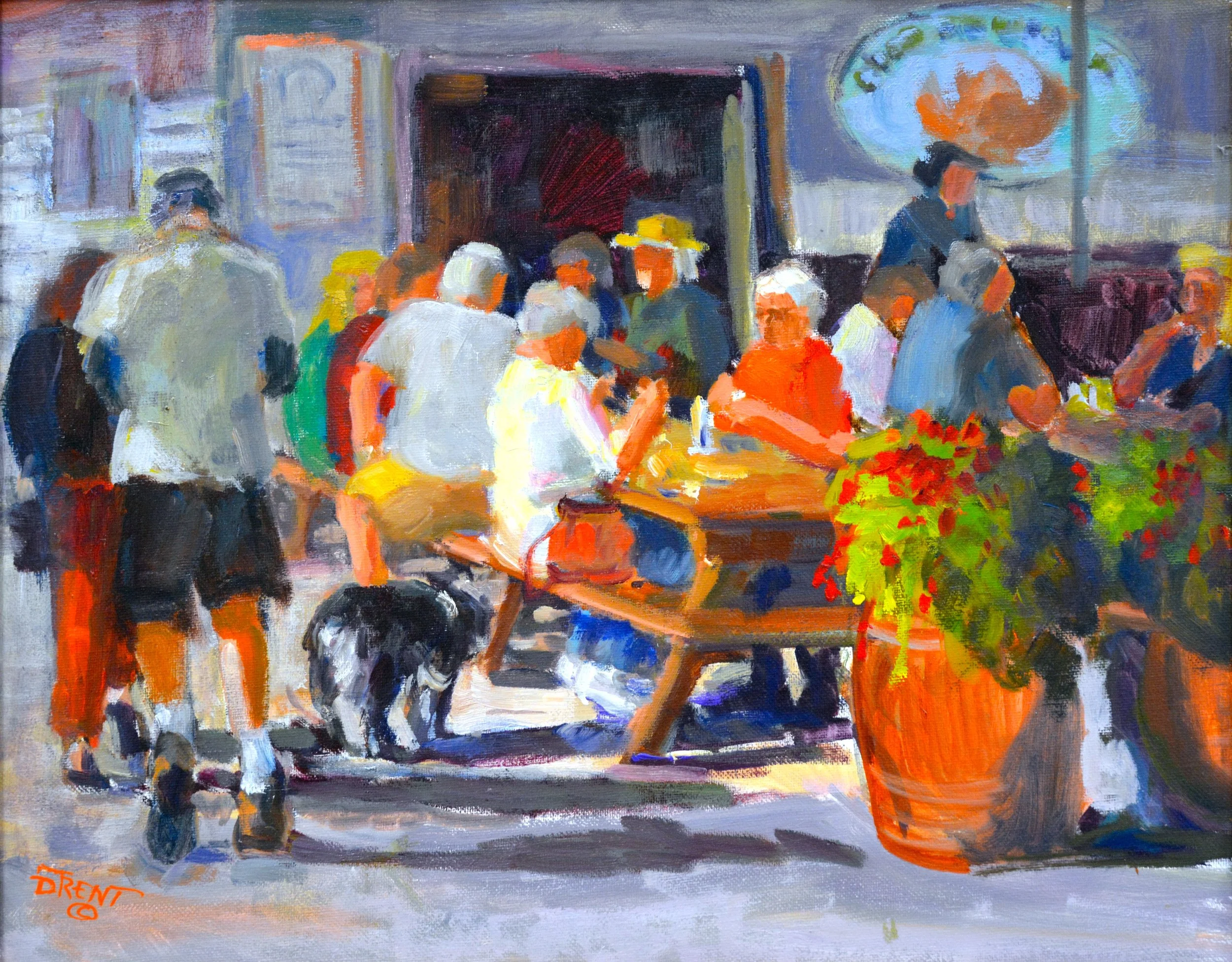 Fish and Chips. 16 x 20.  Oil.  $550