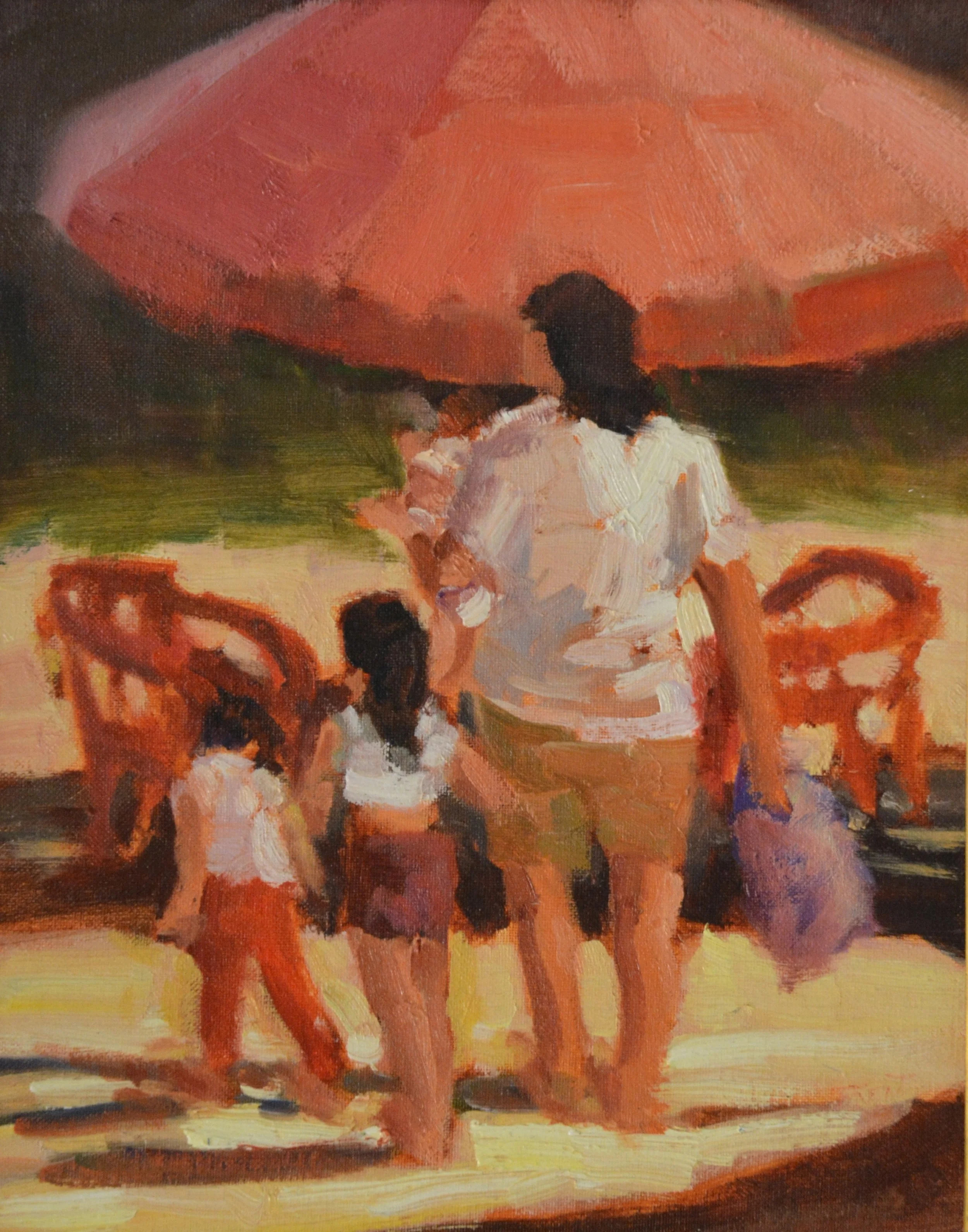 Picnic Time. 14 x 11. Oil.  $300