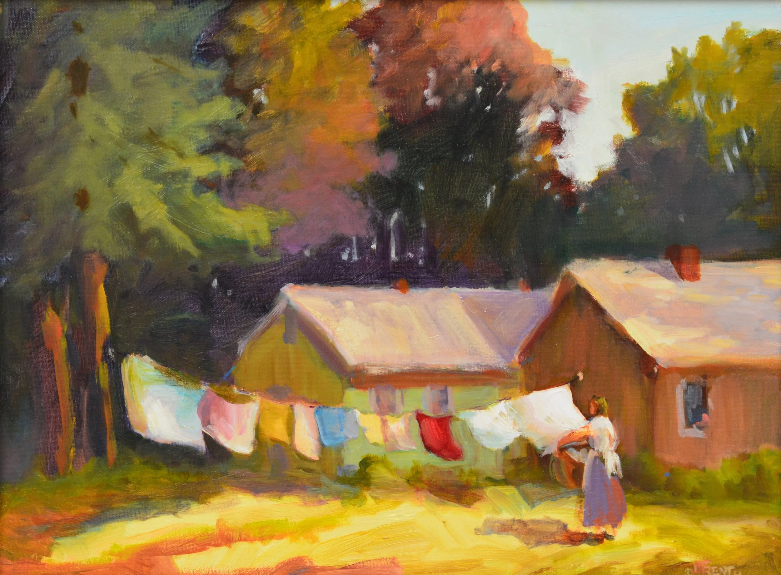 Monday’s Wash.  18 x 24.   Oil.   $600
