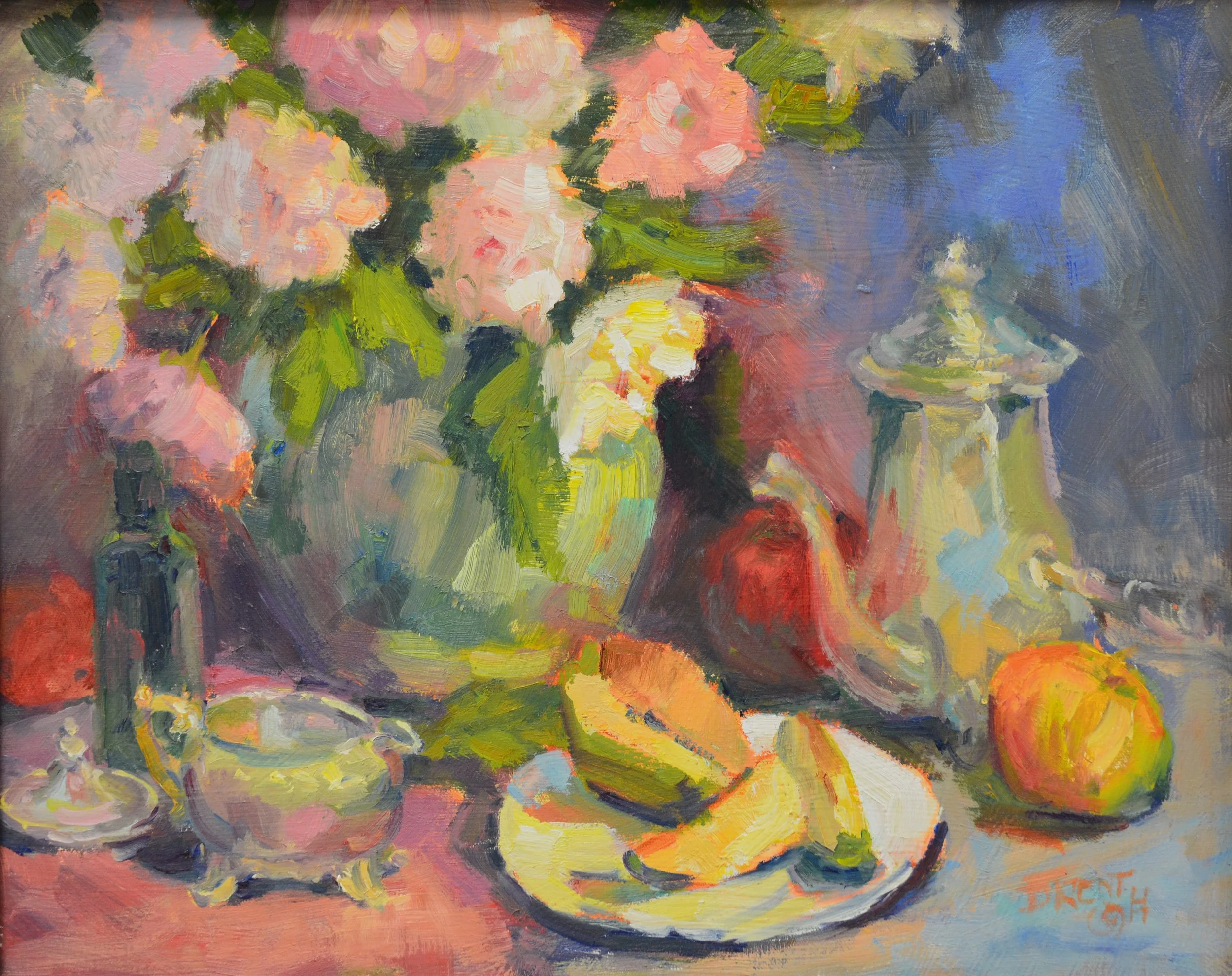 A Snack of Anjou Pears    16 x 20. Oil.  $550