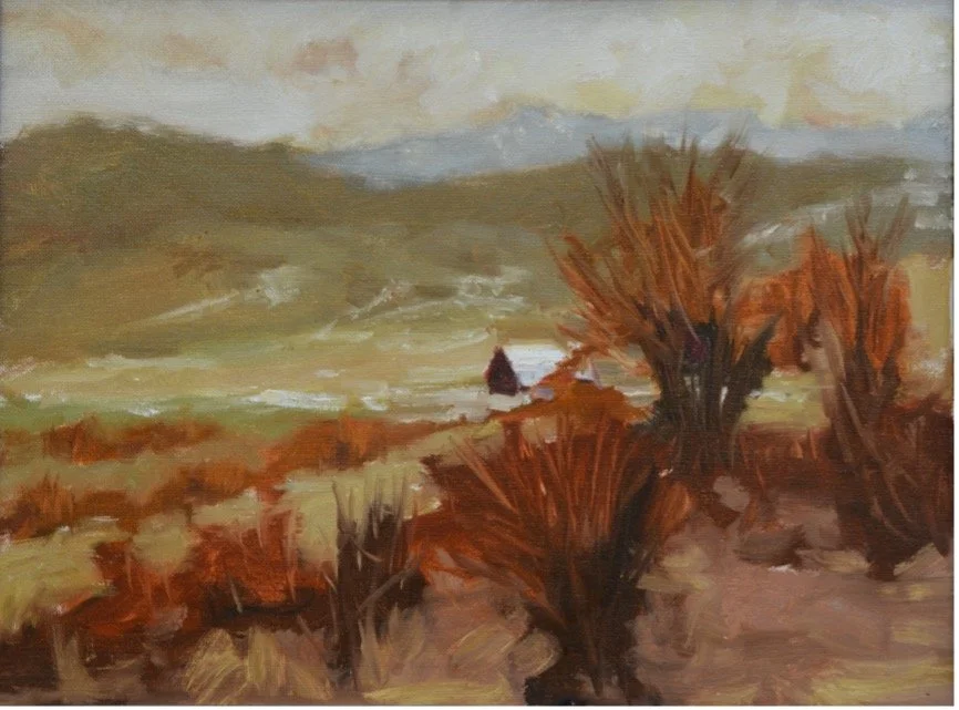 A  Little Snow in the Valley   16 X 20   Oil.  $550