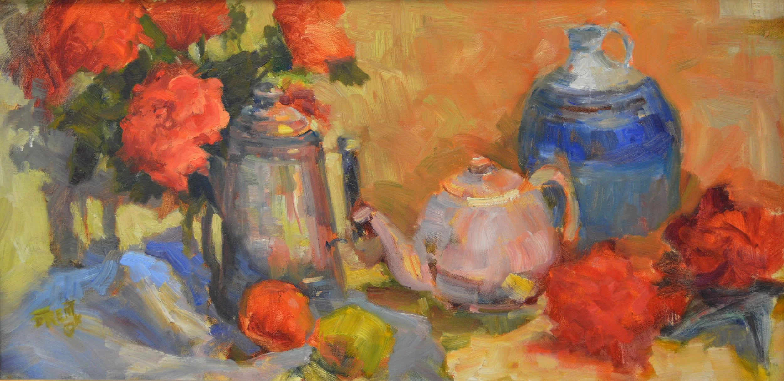 Bloomin’ Roses.  15 X 30   Oil.   $600