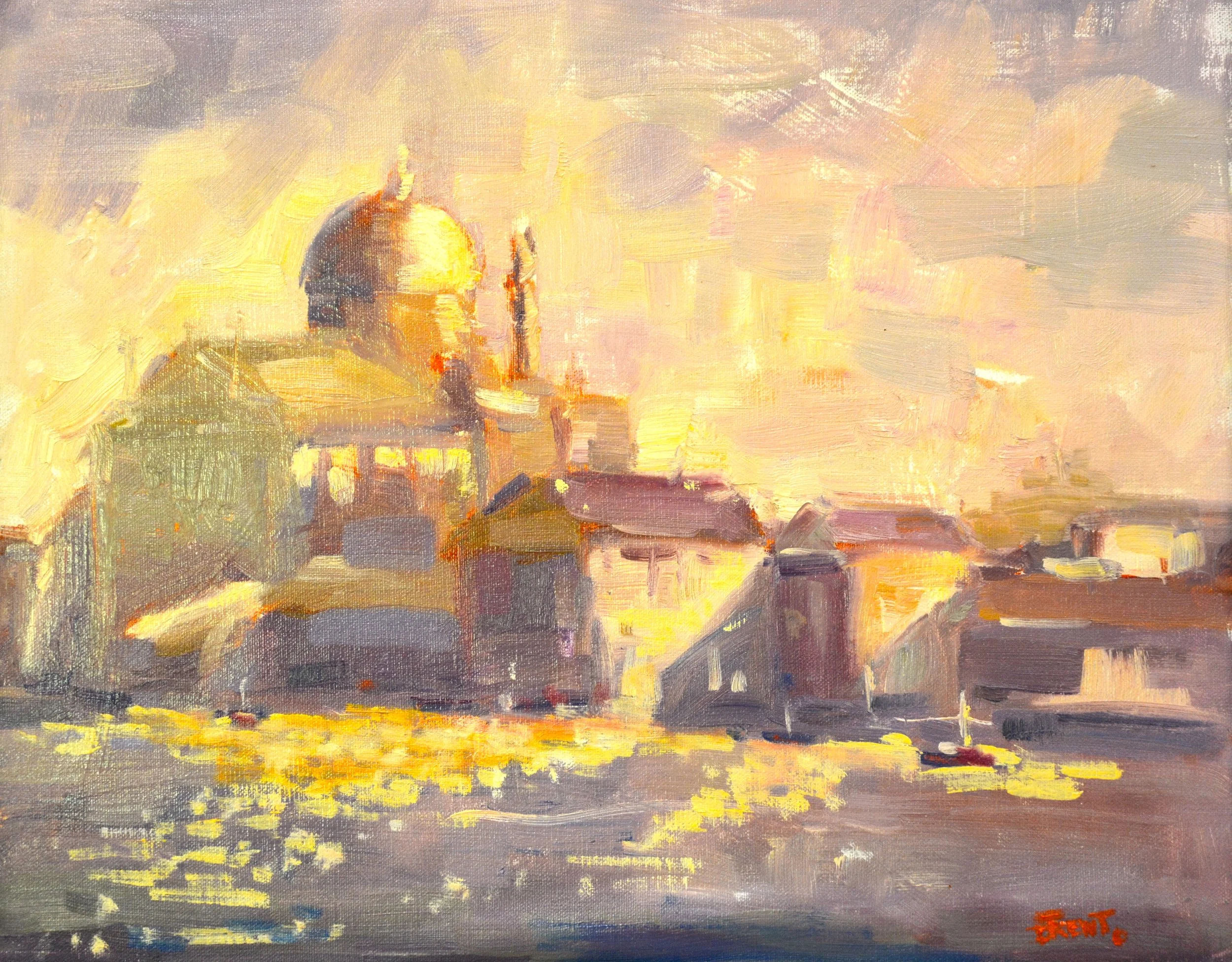 Venice Reflections   16 X 20   Oil.   $550