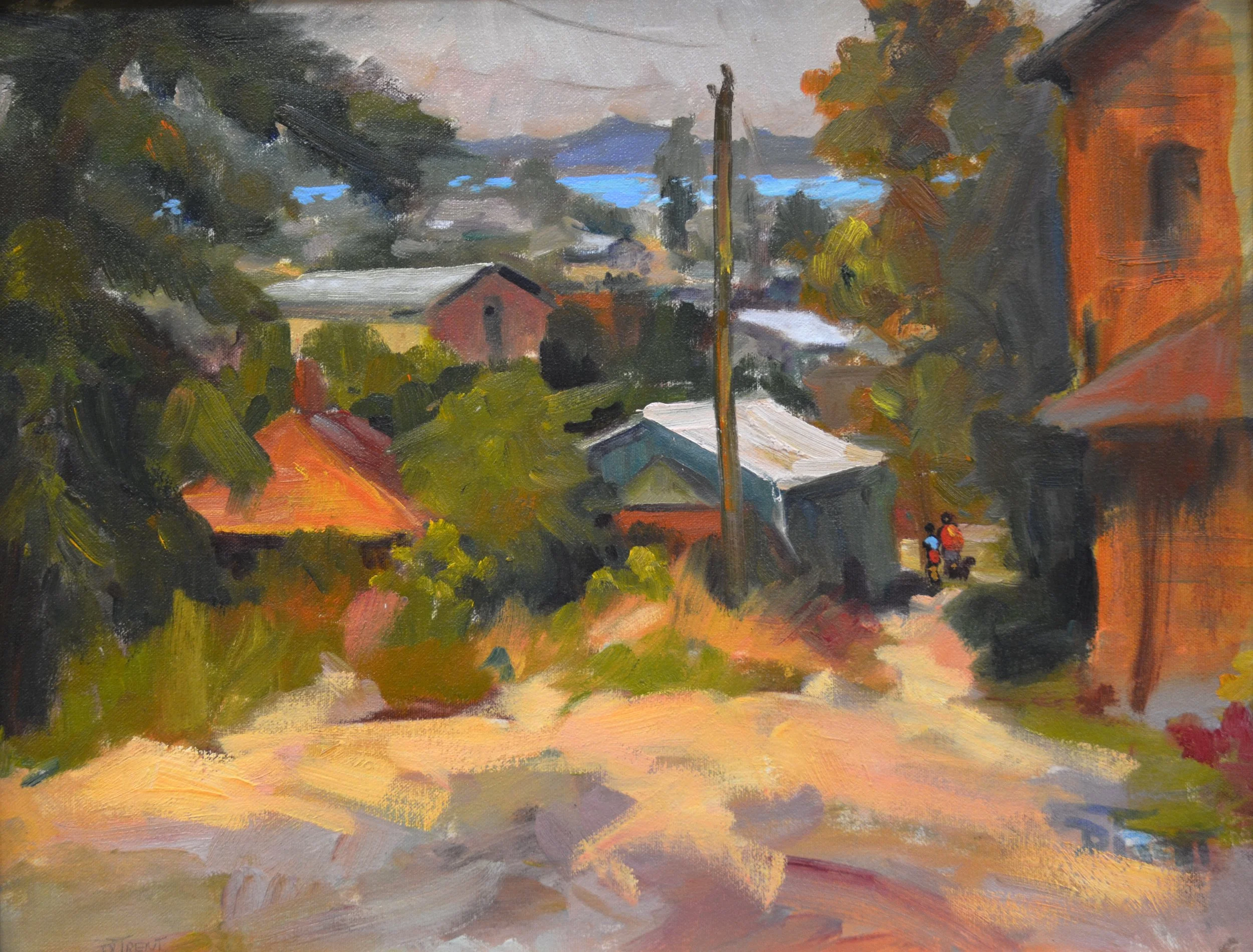 View from the Hill 14 X 18  Oil.   $475