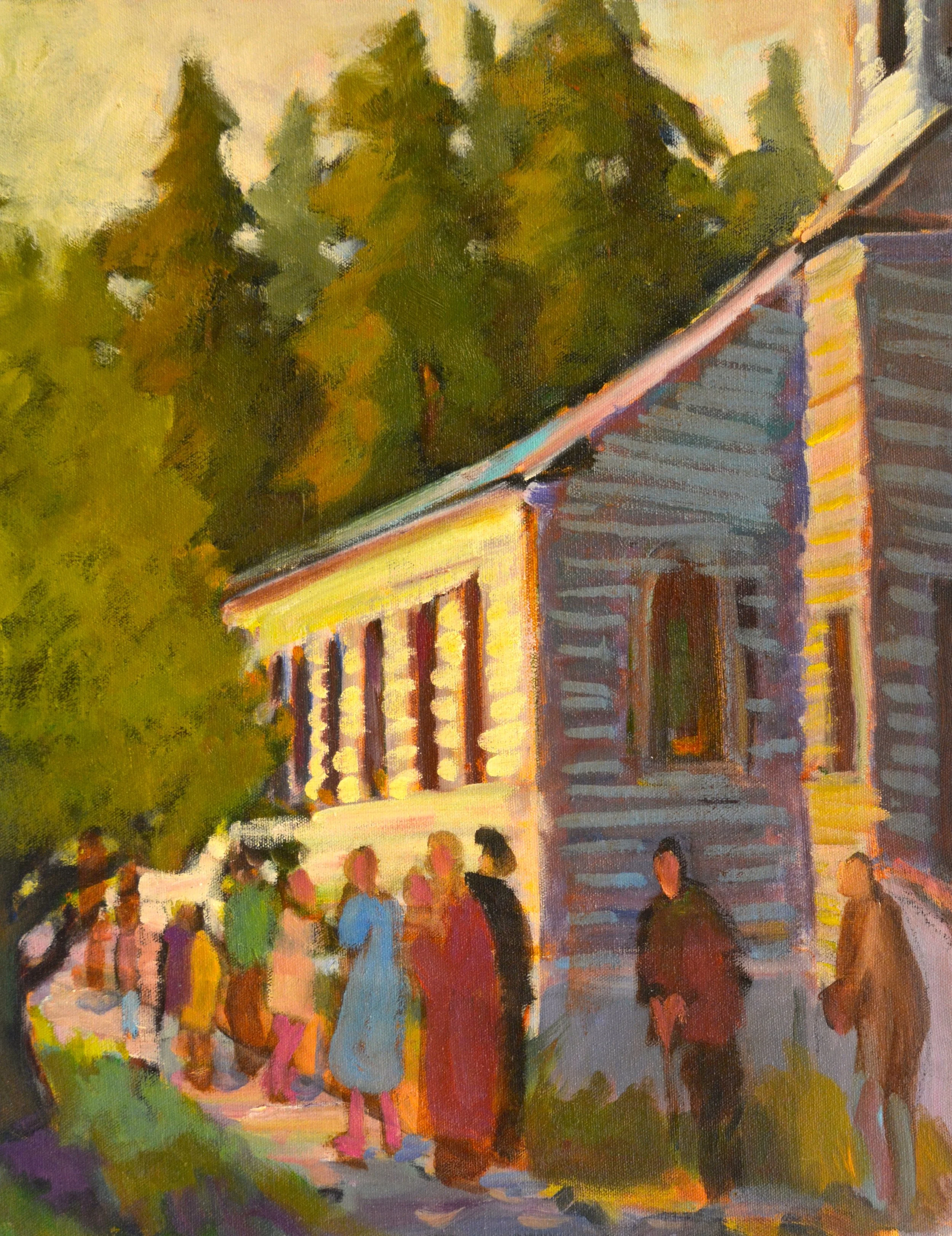 After Church   16 X 20   Oil.   $550