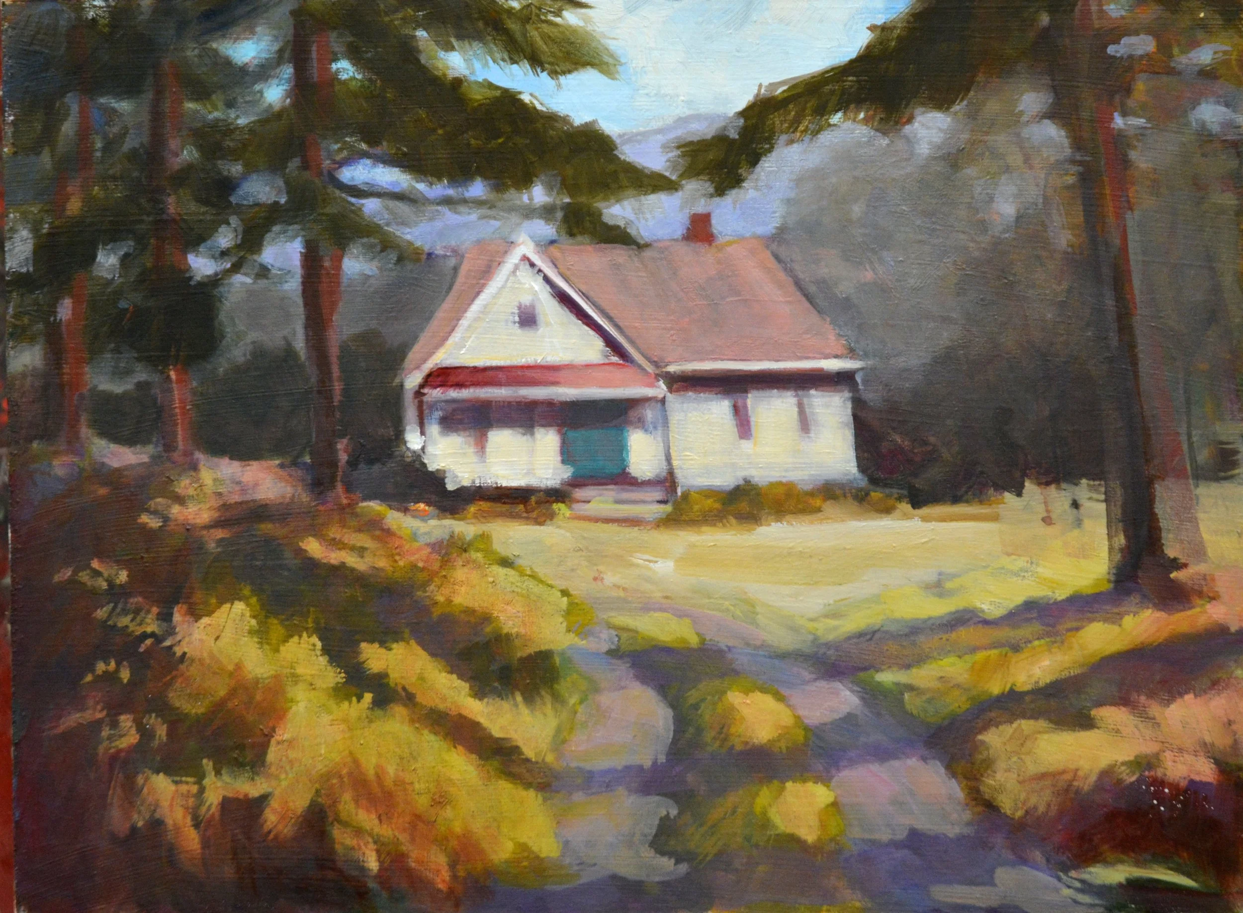 Turquoise Door  18 X 24   Oil.   $600